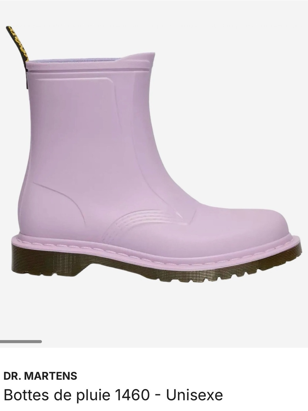 Dr. Martens Lilac Chelsea-Style Waterproof Boot